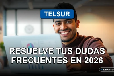 Cliente satisfecho de Telsur sonriendo, representando la facilidad de pago y buen servicio al cliente en Chile.