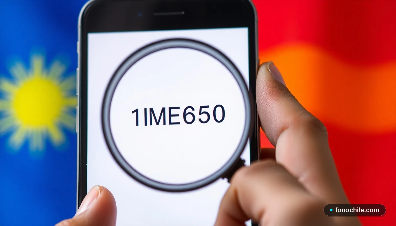Consulta del número IMEI en un teléfono móvil para liberarlo en Chile