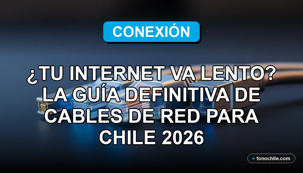 Guía definitiva de cables de red Ethernet Cat 5e, Cat 6 y Cat 7 para mejorar la velocidad de internet en Chile 2026, comparativa técnica.