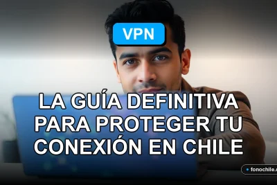 Una guía definitiva de VPN para Chile en 2026, mostrando conexión segura y privada en un entorno moderno.