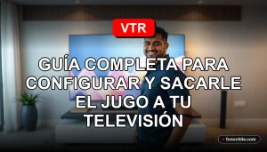 Guía completa para configurar tu televisor VTR y aprovechar todos sus servicios y aplicaciones en Chile.