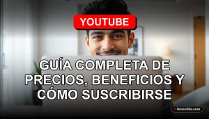 Guía completa de YouTube Premium en Chile 2026: precios, beneficios y suscripción.